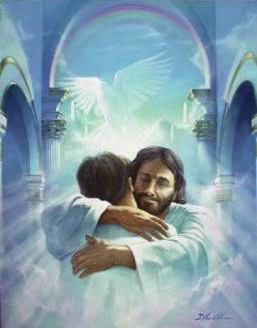 A welcoming hug from Jesus
